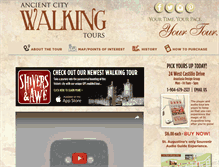 Tablet Screenshot of ancientcitywalkingtours.com